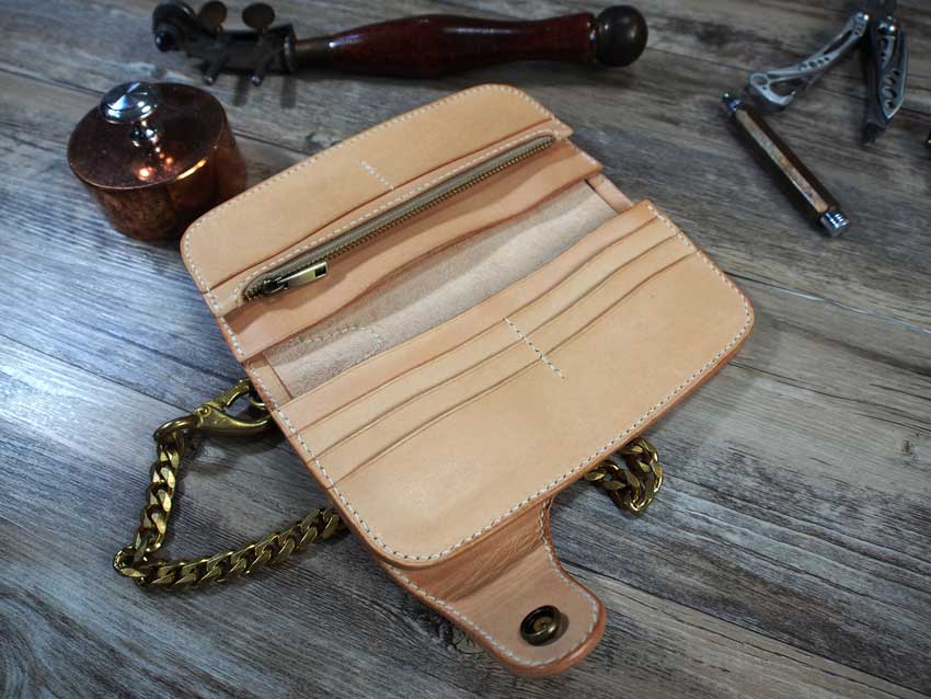 Leather Long Biker Wallet Pattern
