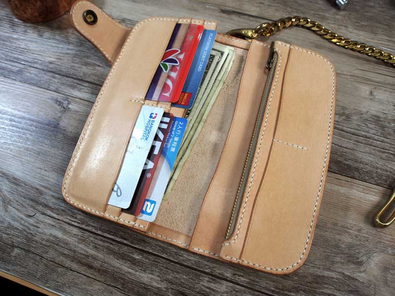 Leather Long Biker Wallet Pattern