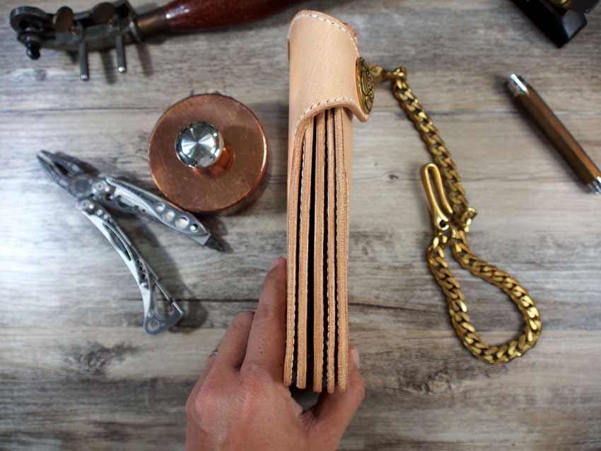 Leather Long Biker Wallet Pattern