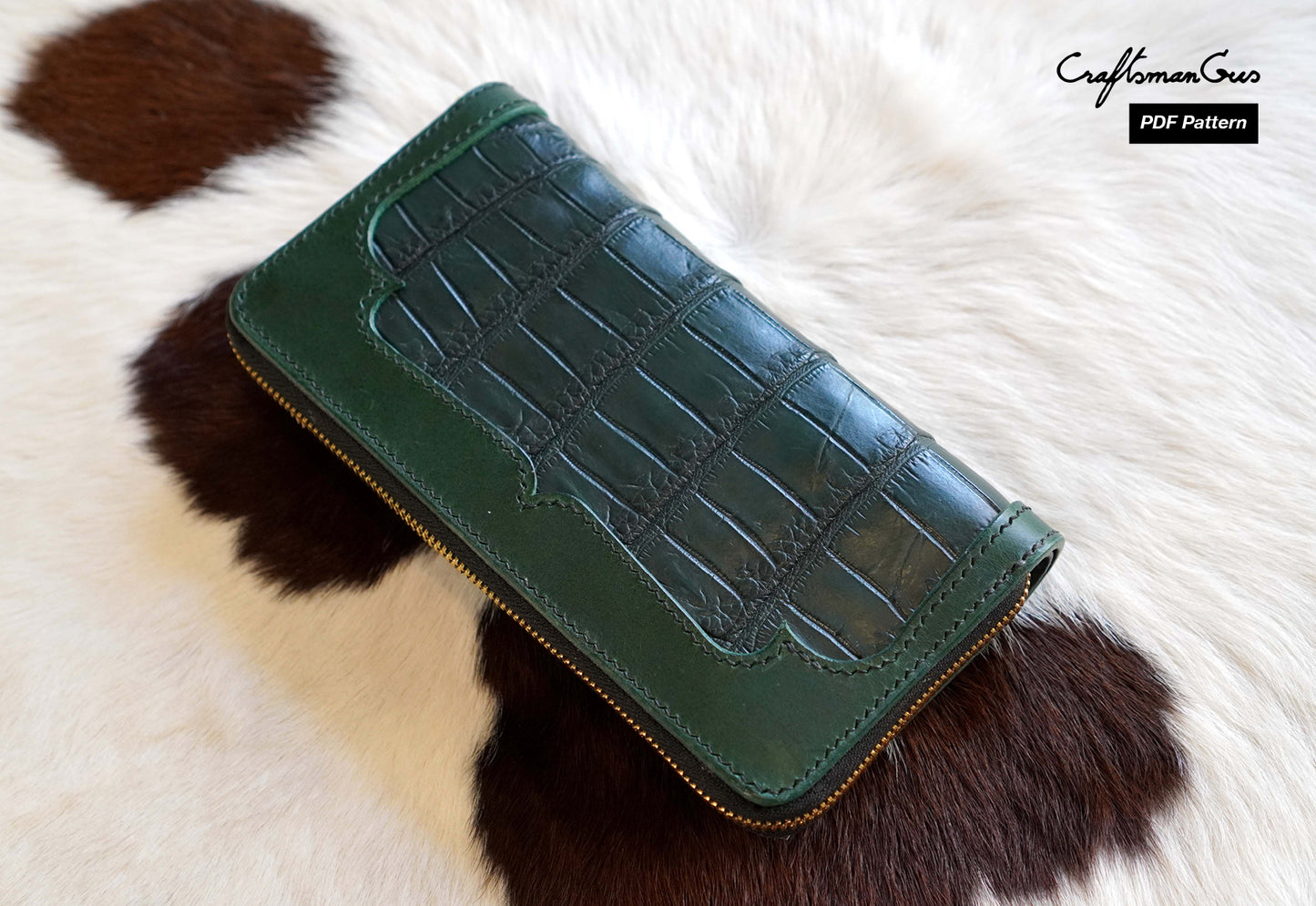 Continental Zipper Wallet Pattern