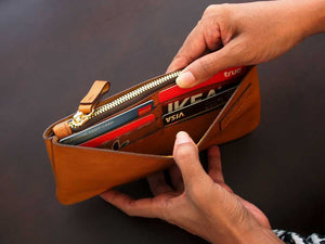 Leather Minimal Wallet Pattern