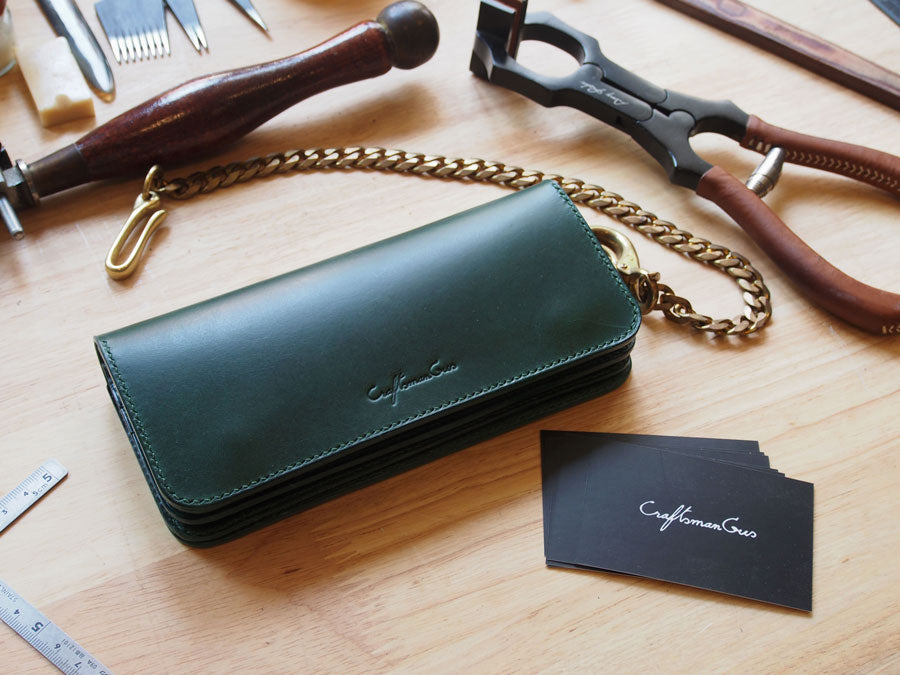 Leather Long Trucker Wallet Pattern