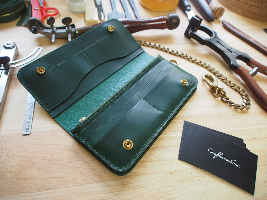 Leather Long Trucker Wallet Pattern