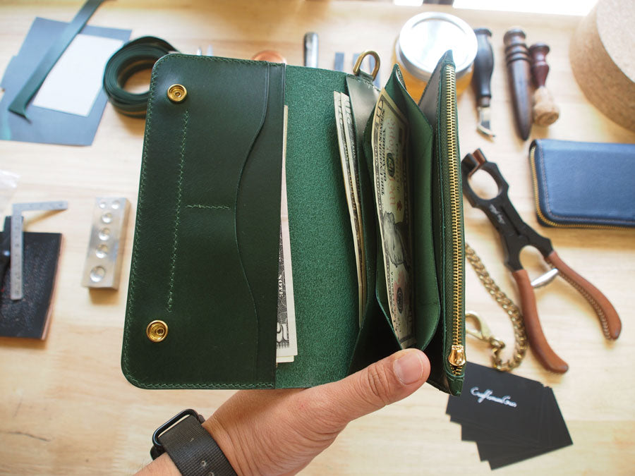 Leather Long Trucker Wallet Pattern