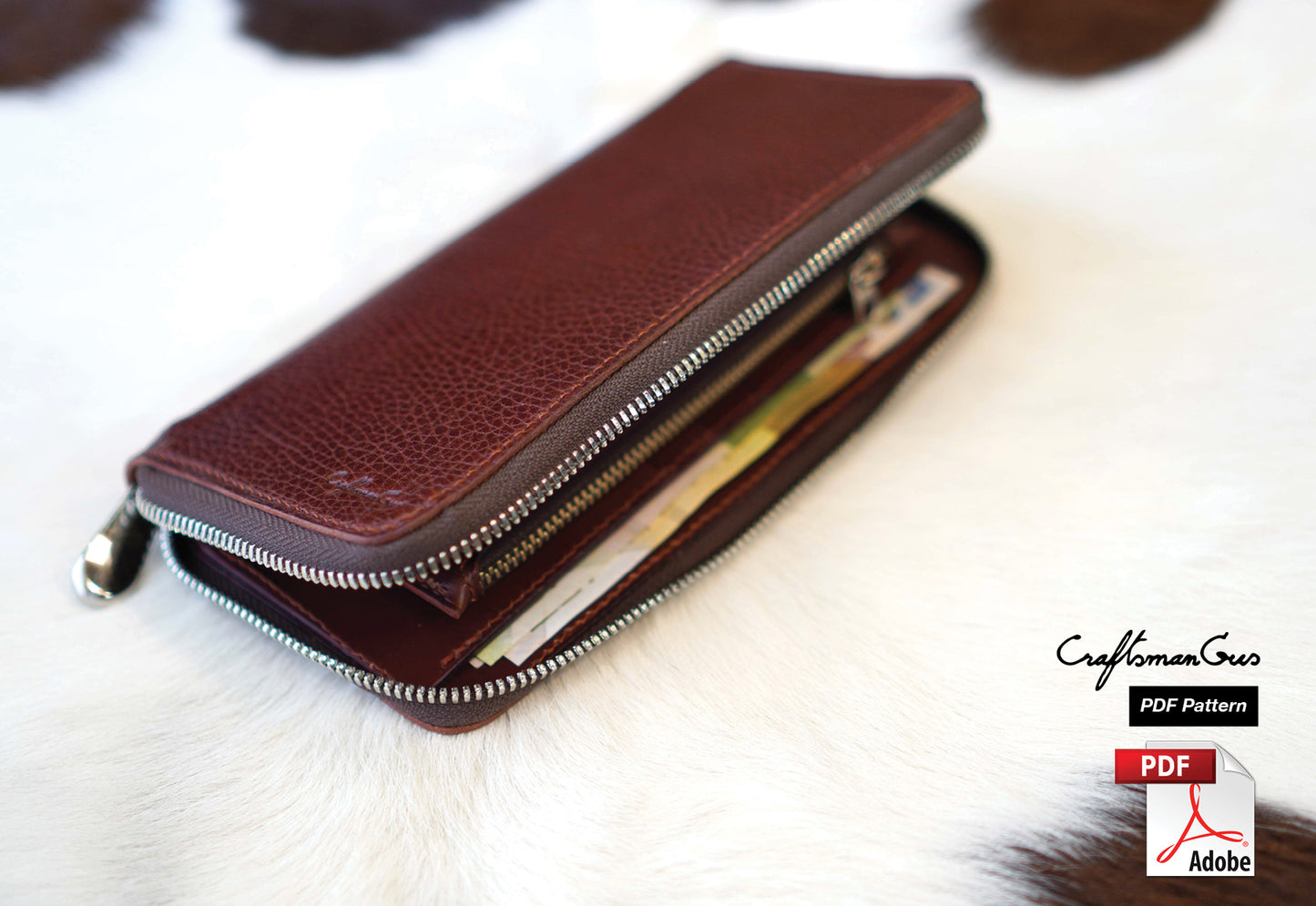 Long Zipper Wallet Pattern