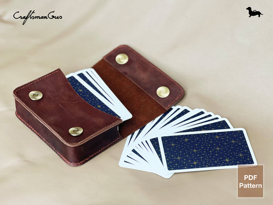 Leather Tarot Deck Case Pattern PDF | DIY Tarot Box Template