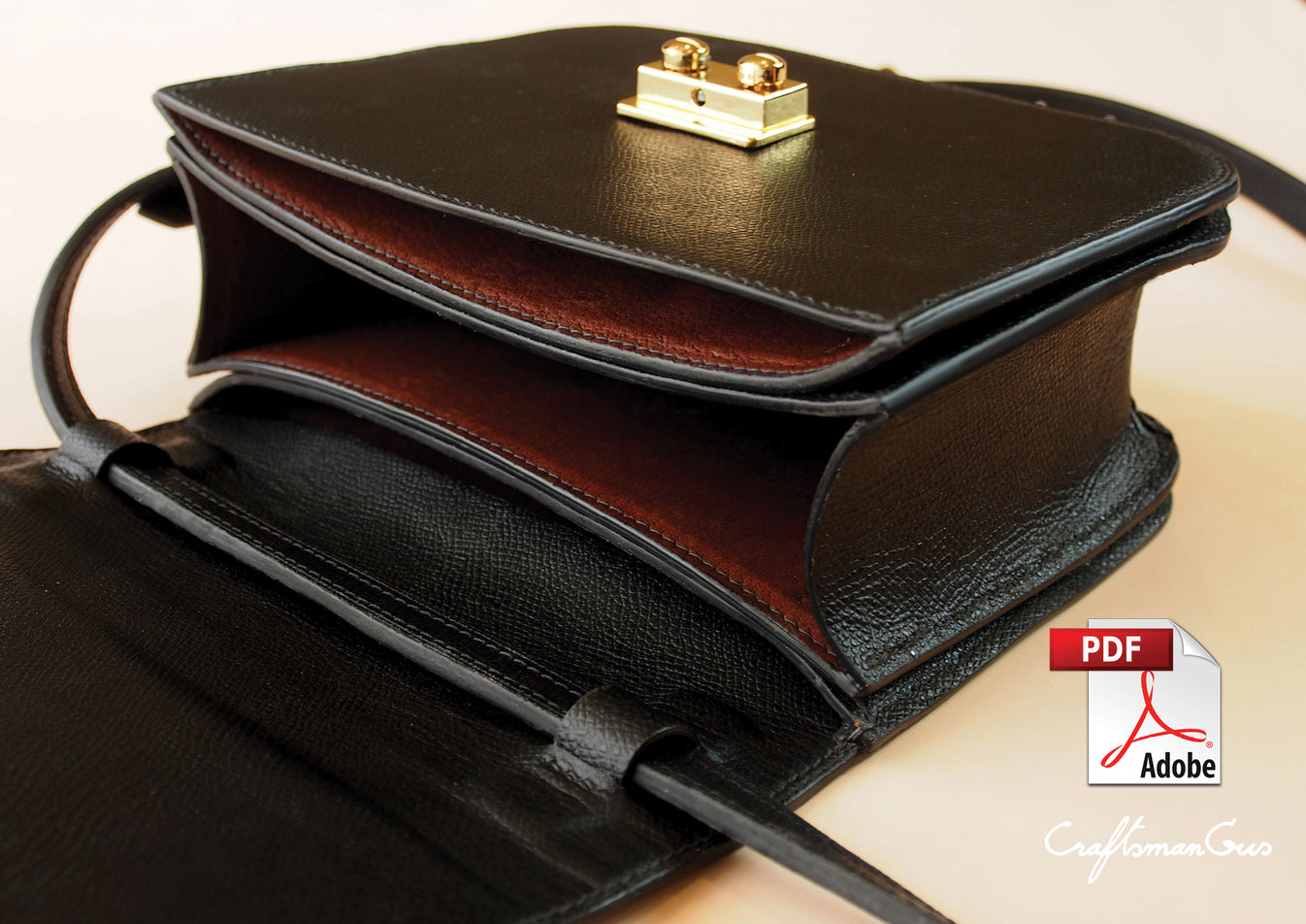 Leather Boxy Bag Pattern – Leather Bag Pattern