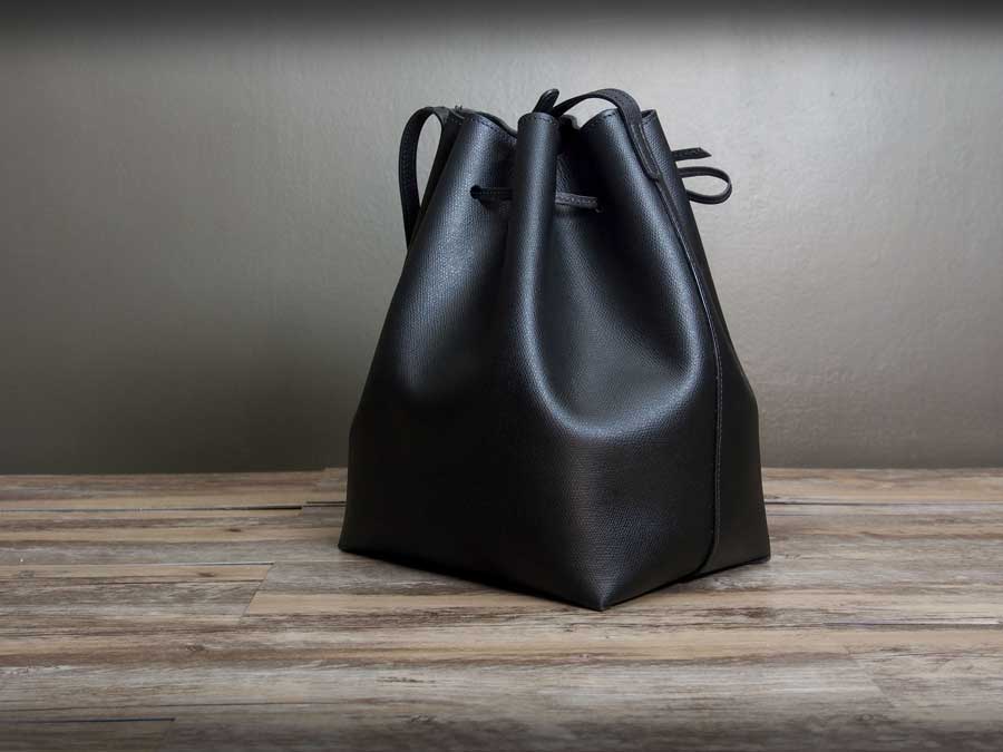 Patch topstitched leather bucket bag | Oroton | Shop Women's Designer Bags  Online | Simons