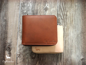 Leather Short Zipper Wallet Pattern